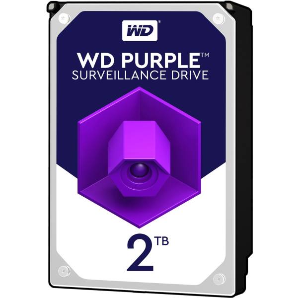 هارد اینترنال وسترن دیجیتال بنفش ظرفیت 2 ترابایت مدل WD20PURZ (اصلی)