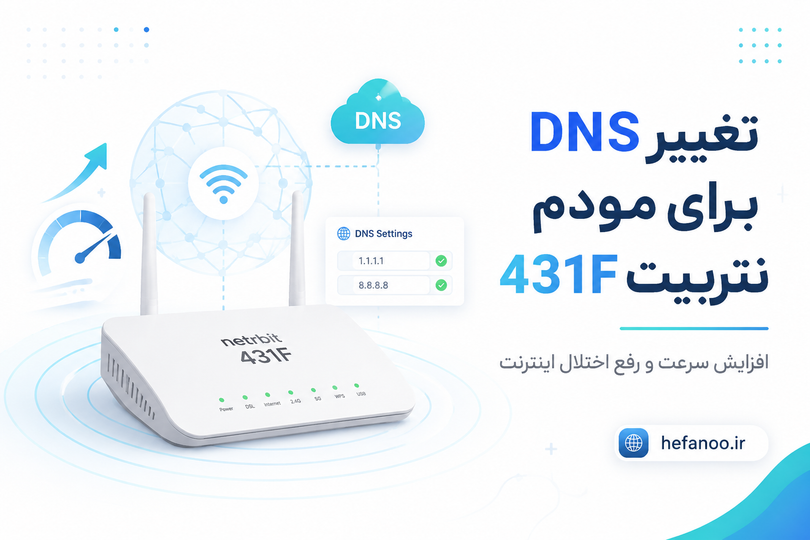 چرا باید DNS مودم نتربیت 431F را در دوران اینترنت ملی تنظیم کنیم؟