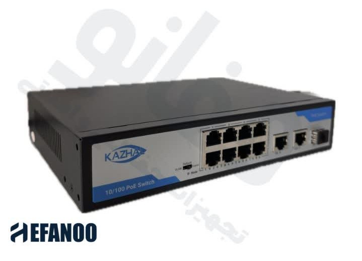 سوییچ شبکه 8 پورت PoE مدل KNS-P821GS-E2 برند کژال(KAZHAL)