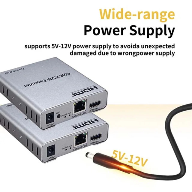 اکستندر HDMI KVM کی وی ام طول 60 متر