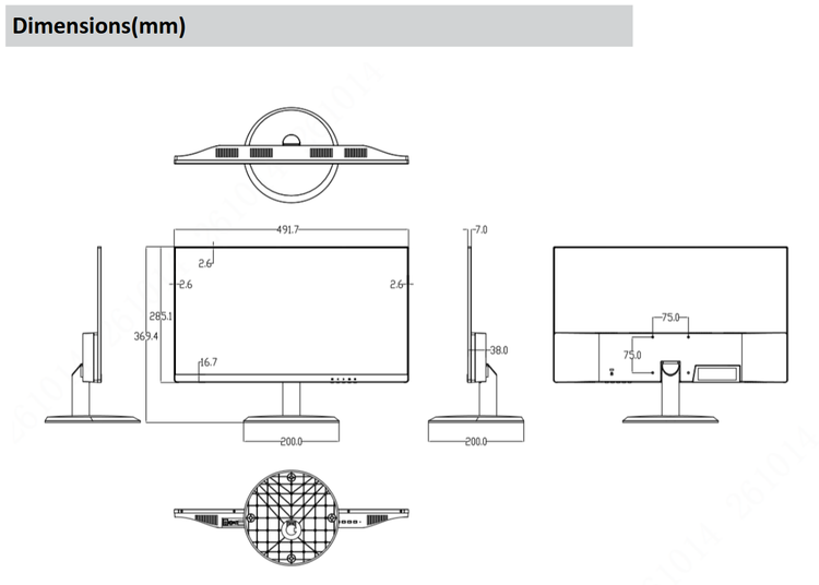 قیمت مانیتور 22 اینچ برند داهوا(Dahua) مدل DHI LM22 H200