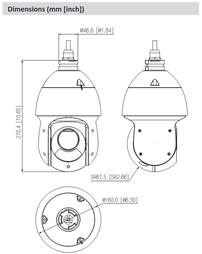قیمت دوربین IP اسپید دام 4 مگاپیکسل برند داهوا مدل DH SD49425DB HNY
