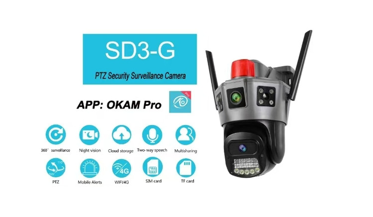 دوربین سیمکارتی دولنز سه تصویر OKAM PRO مدل SD3