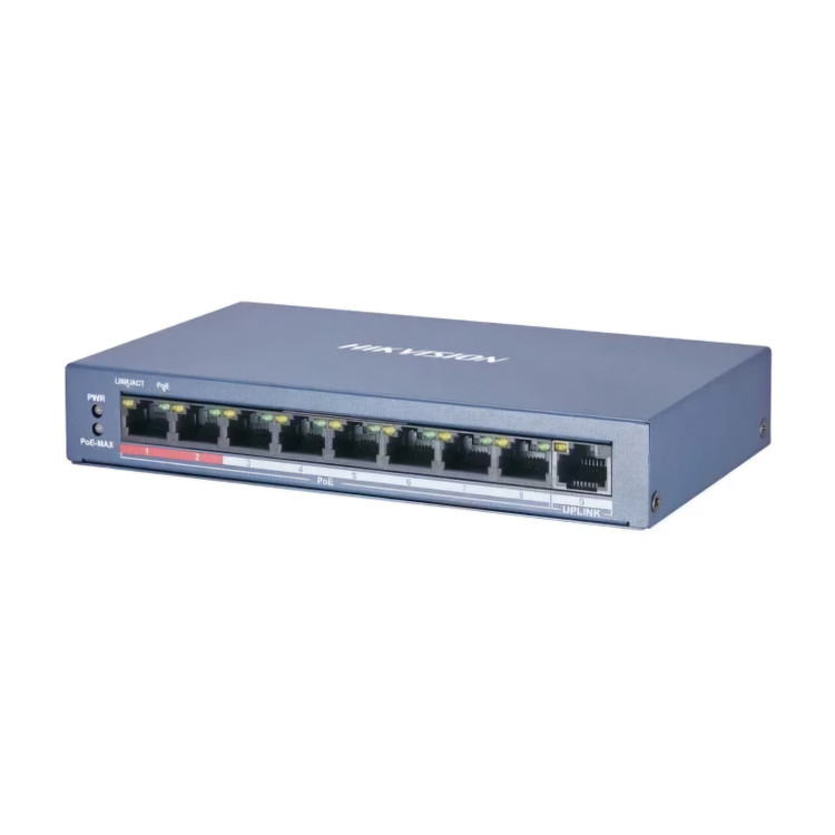 سوییچ شبکه 8 پورت مگابایت مدل DS-3E0109P-E/M برند هایک ویژن(HIK-Vision)