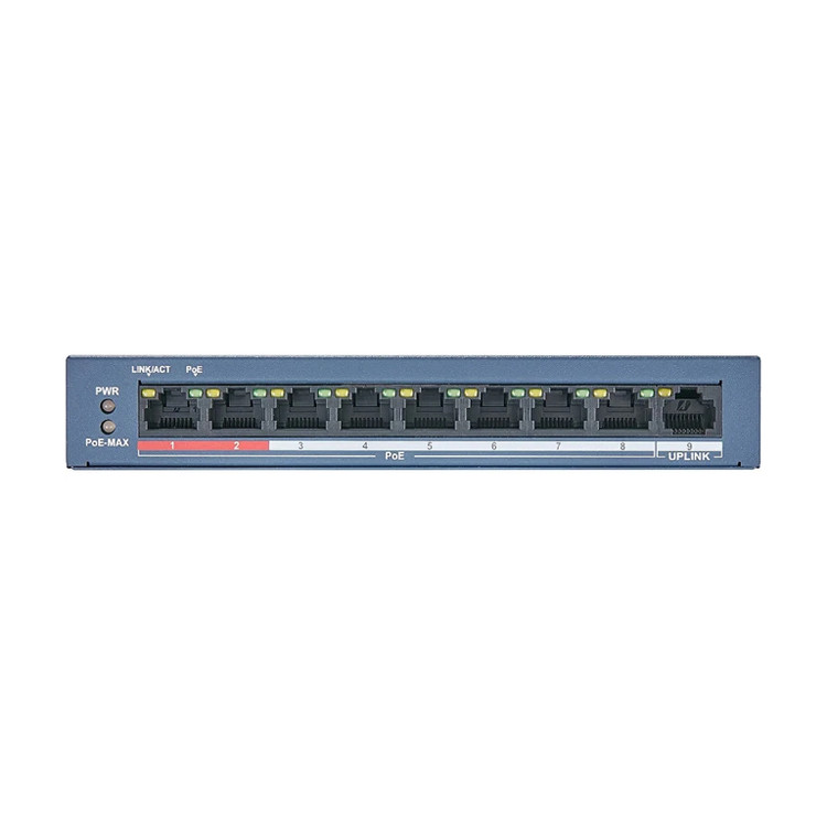 سوییچ شبکه 8 پورت مگابایت مدل DS-3E0109P-E/M برند هایک ویژن(HIK-Vision)