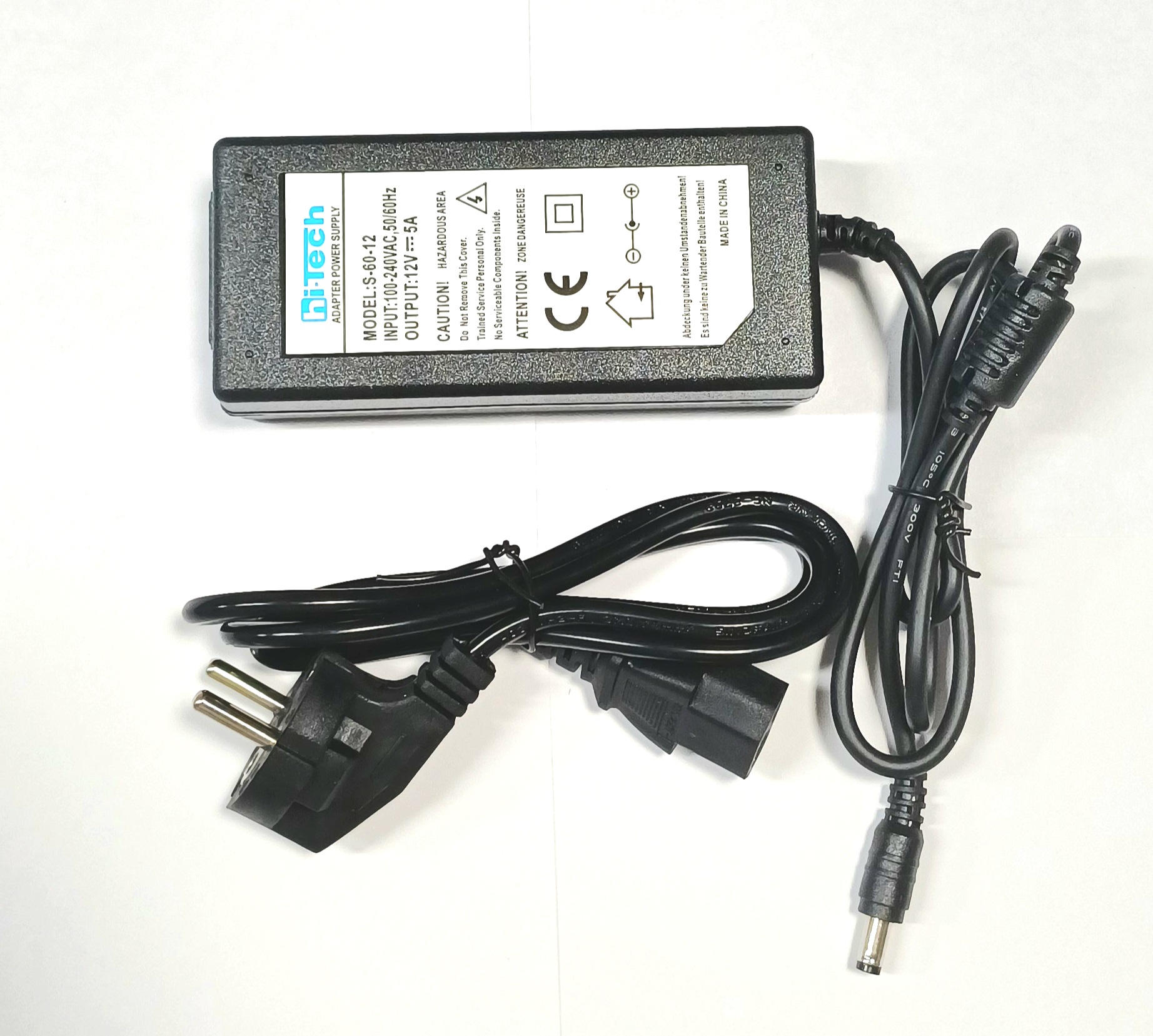 آداپتور 12 ولت 5 آمپر برند هایتک