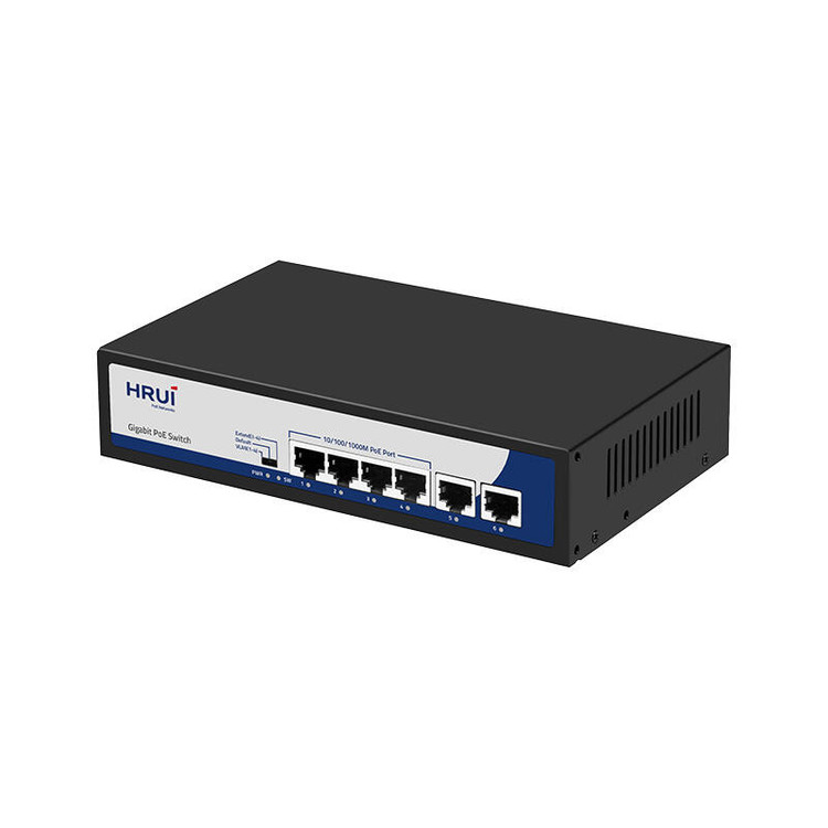 سوئیچ 4 پورت PoE گیگ و 2 پورت Uplink گیگ مدل HR900 AFG 42N