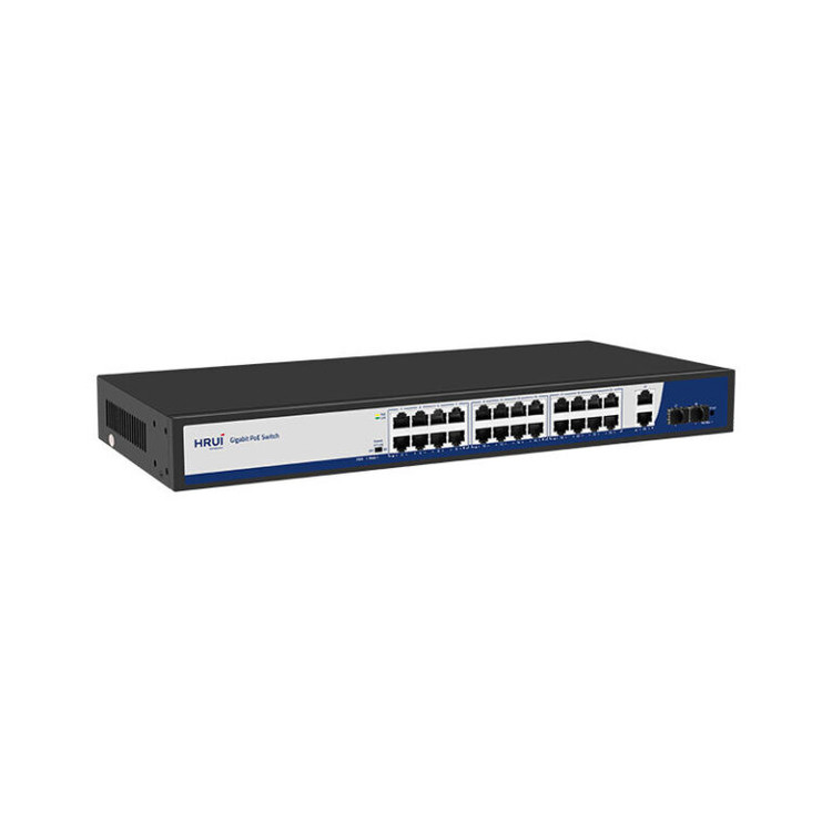 سوئیچ 24 پورت PoE گیگ و 2 پورت Uplink گیگ و 2 پورت SFP گیگ مدل HR901 AF 2421GS 400