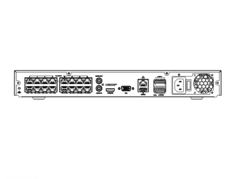 قیمت دستگاه ضبط 16 کانال برند یونیویو NVR مدل NVR302 16B P16 IQ